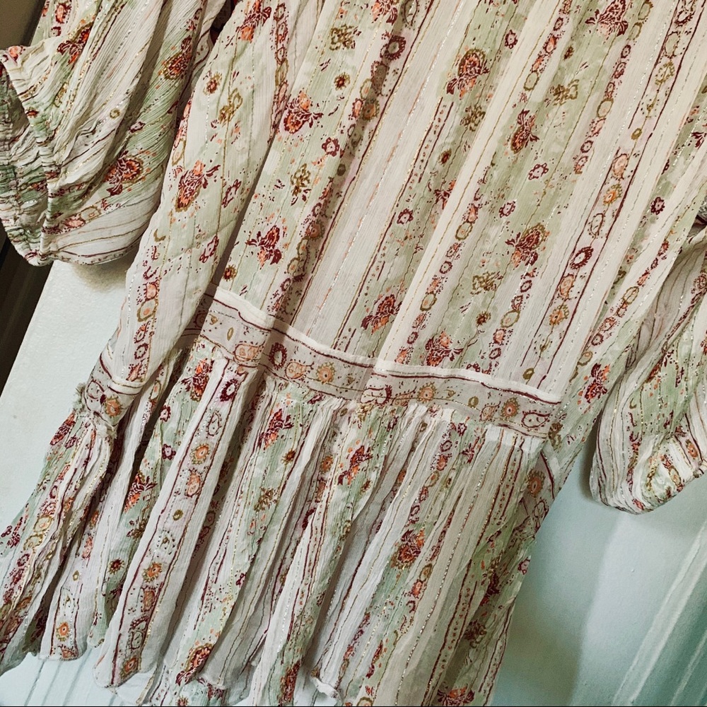 NWT FREE PEOPLE🎇DropWaist Embellished Mini Dress - Picture 6 of 8